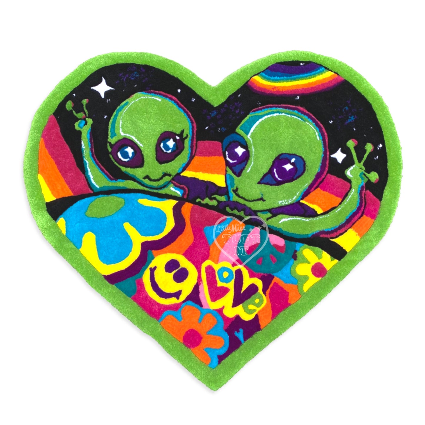 Alien Friends Tufted Rug 36”