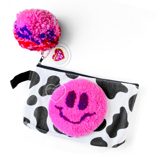 Pink Smile Cow Pouch