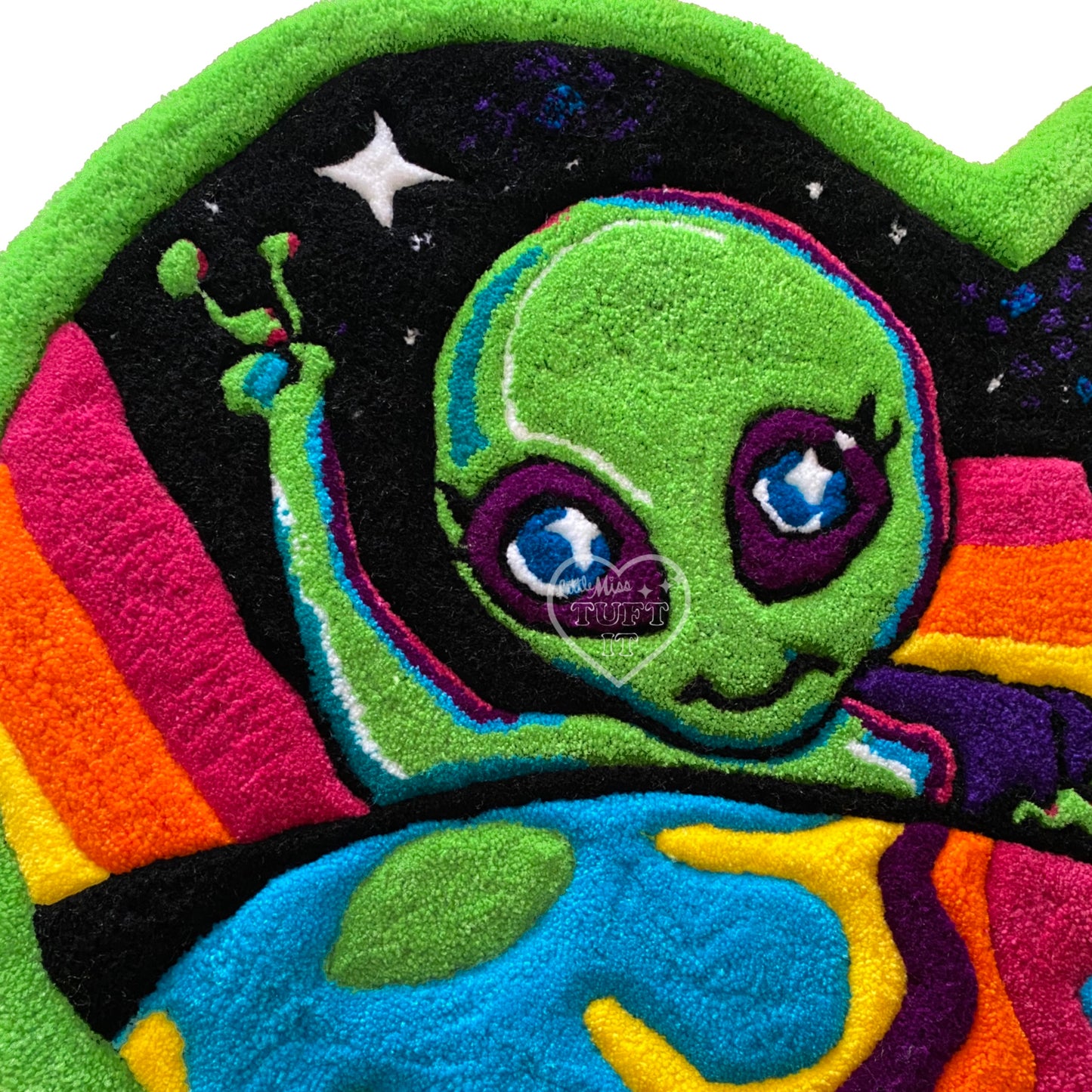 Alien Friends Tufted Rug 36”