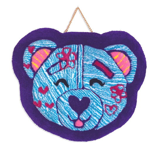 Doodle Bear Tufted Wall Hanging