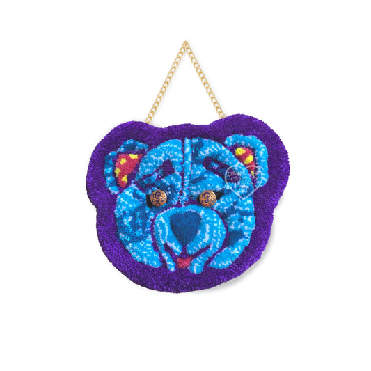 Mini Doodle Bear Tufted Wall Hanging 8"