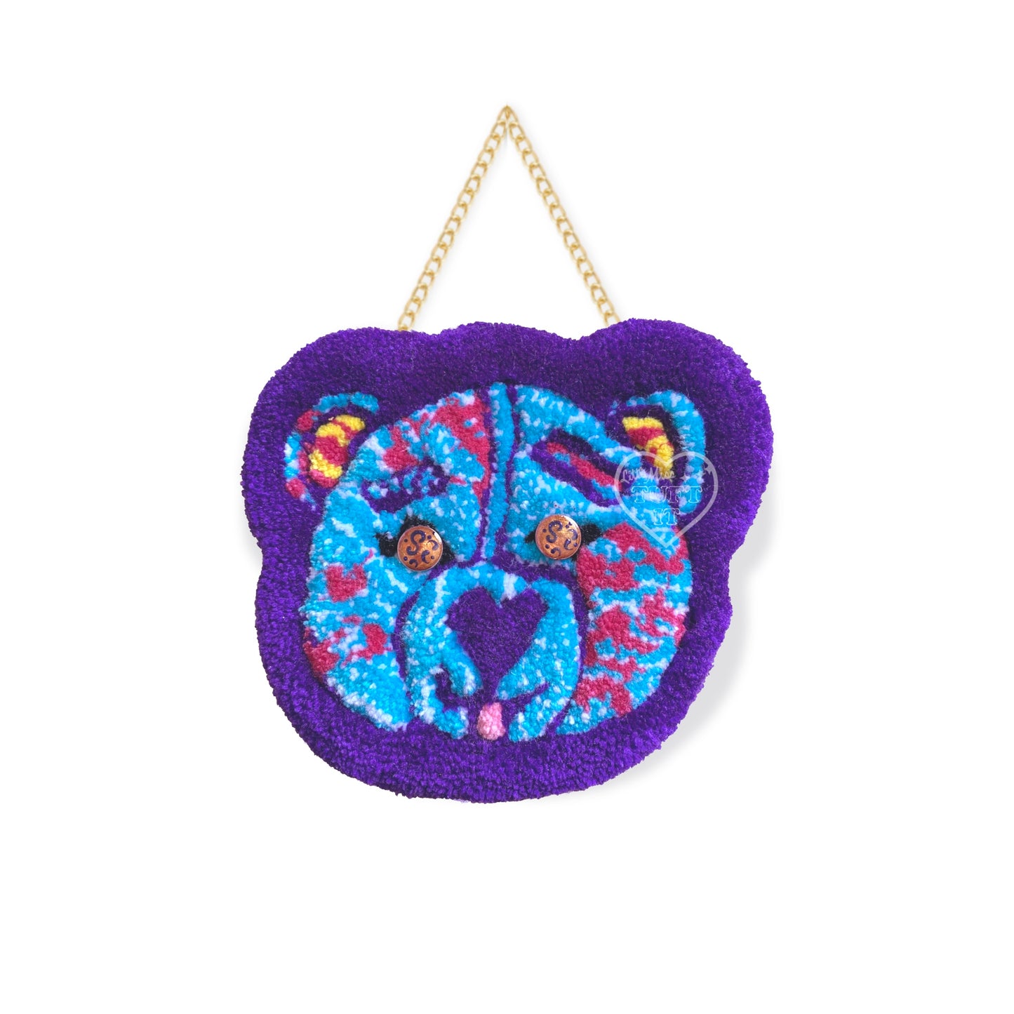 Mini Doodle Bear Tufted Wall Hanging 8"