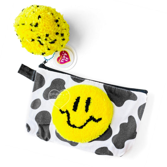 Yellow Smile Cow Pouch