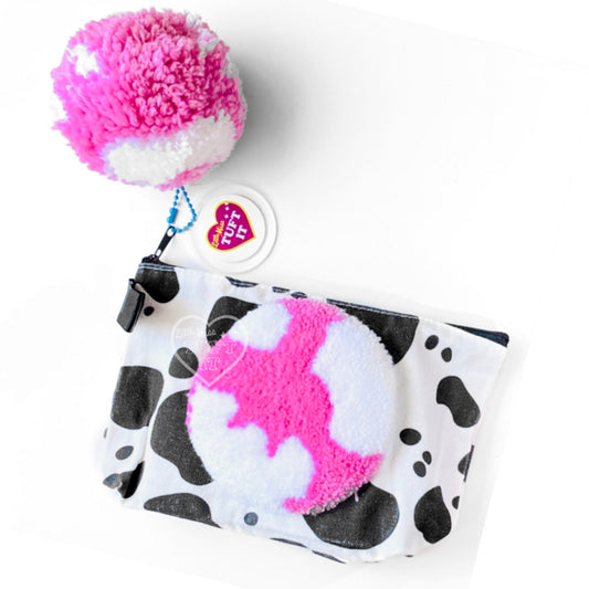 Pink Clouds Cow Pouch