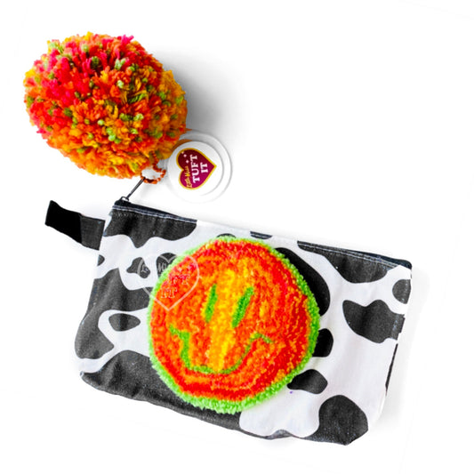 Orange Smile Cow Pouch