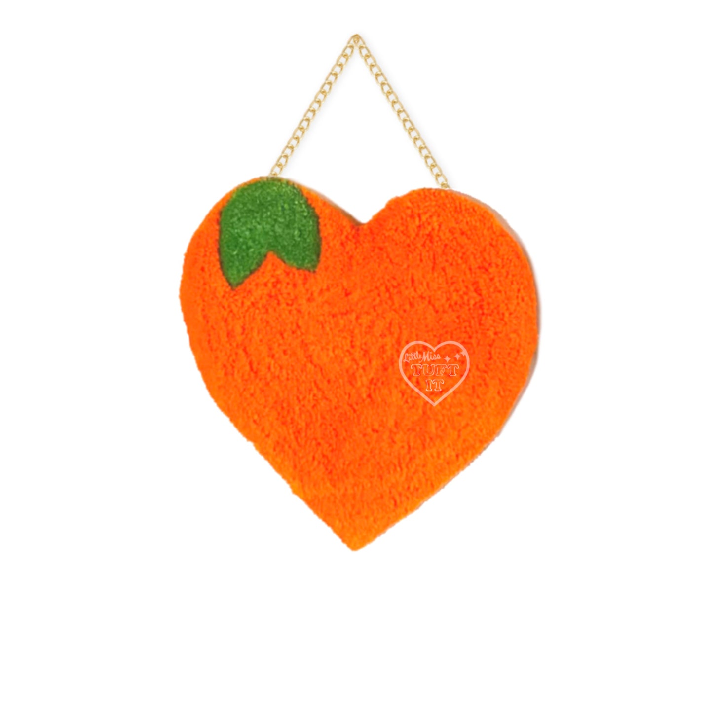 Orange Fruit Tufted Wall Hanging 8"