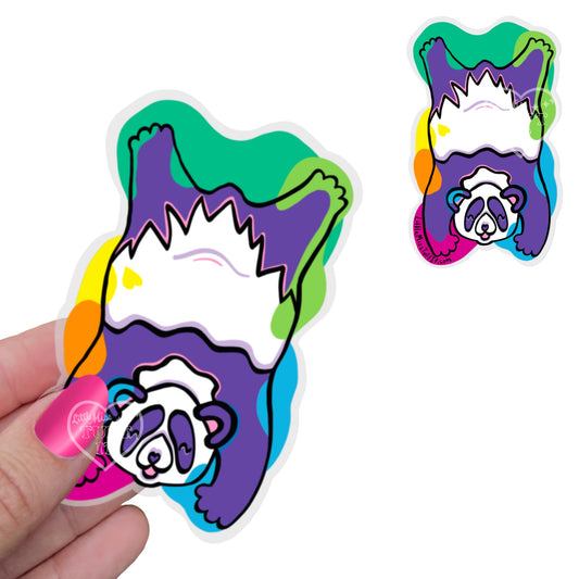 Panda Paint Spill Waterproof Sticker 3.5"