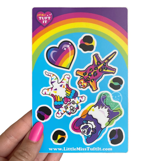 Rainbow Friends Waterproof Sticker Sheet 4"x6"