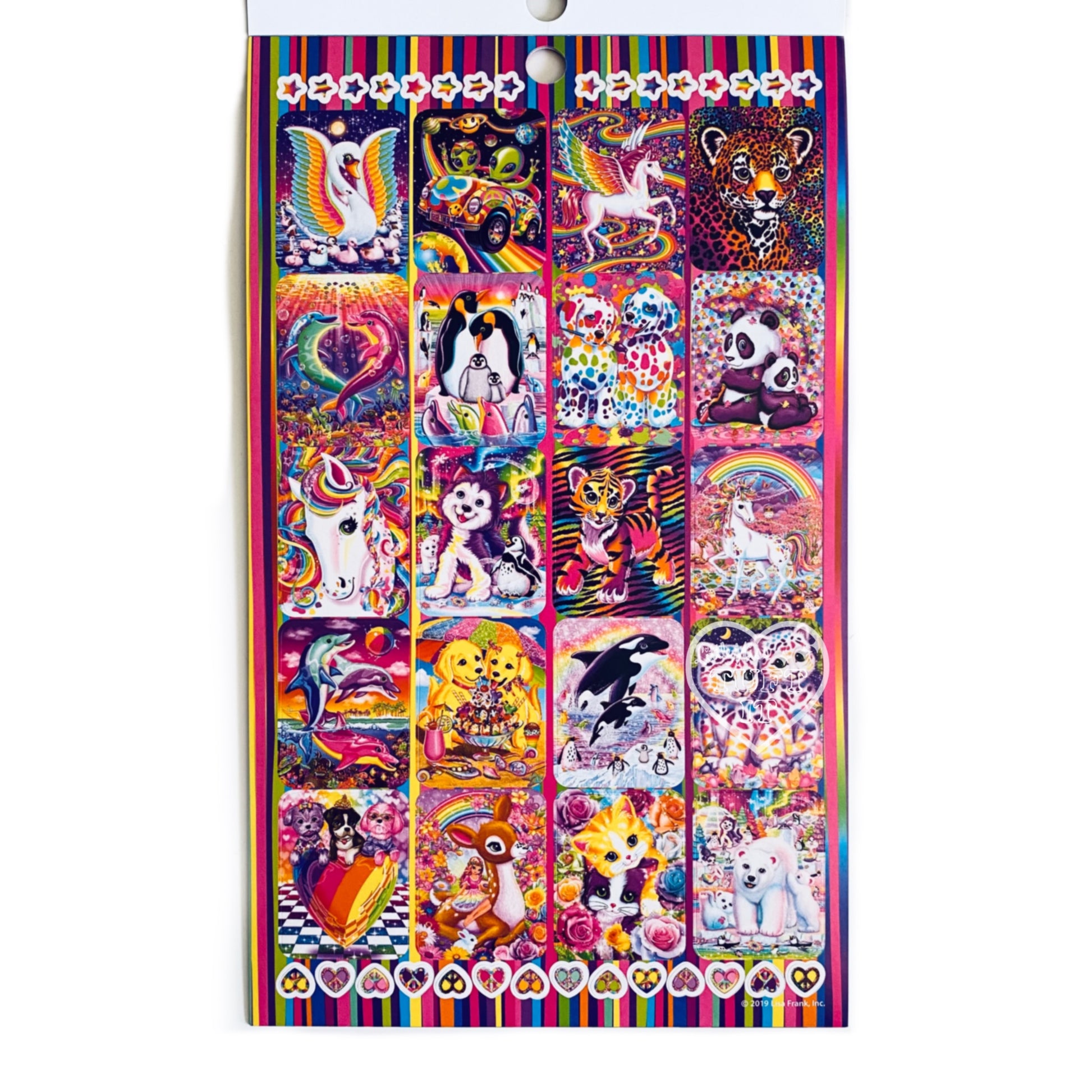 Modern Lisa Frank Sticker Booklet, 600 Stickers in 5 Different